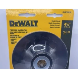 Dewalt Fiber Disc Backing Pad 4 1/2” For Angle Grinders W/ Nut DABP4RR58 GENUINE