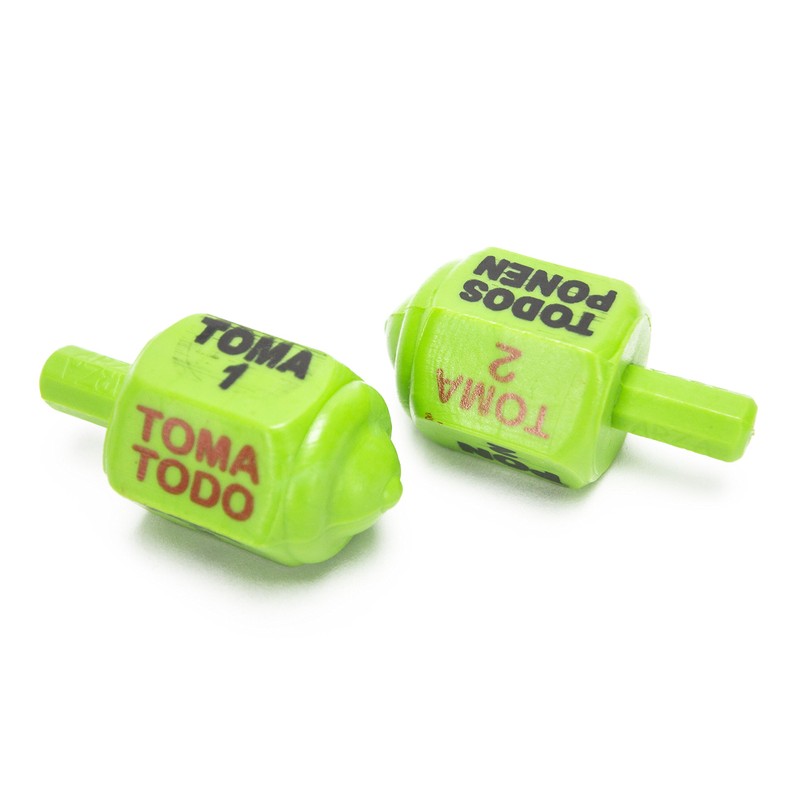 Classic Mexican Pirinola Toma Todo Plastic Solid Peace Color Collection