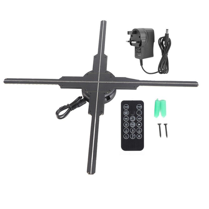 3D Hologram Fan 45cm 4 Blades 3D Holographic Projector Video