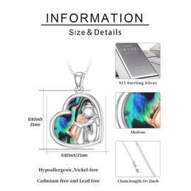 CHENGHONG Dog Necklace 925 Sterling Silver Chain with Dog Pendant Dog Jewellery Gift for Girls Women, Sterling Silver, No Gemstone