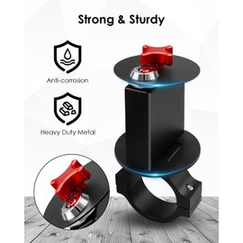 UTV Gas Tank Mount with Lock & Key, Fuel Tank Mount for 1"-2" Roll Bar, Water Tank Holder Mounting Bracket Fits for Polaris RZR Pioneer Can Am Maverick X3 UTV ATV Trucks Motorcycles Off-Road SUV