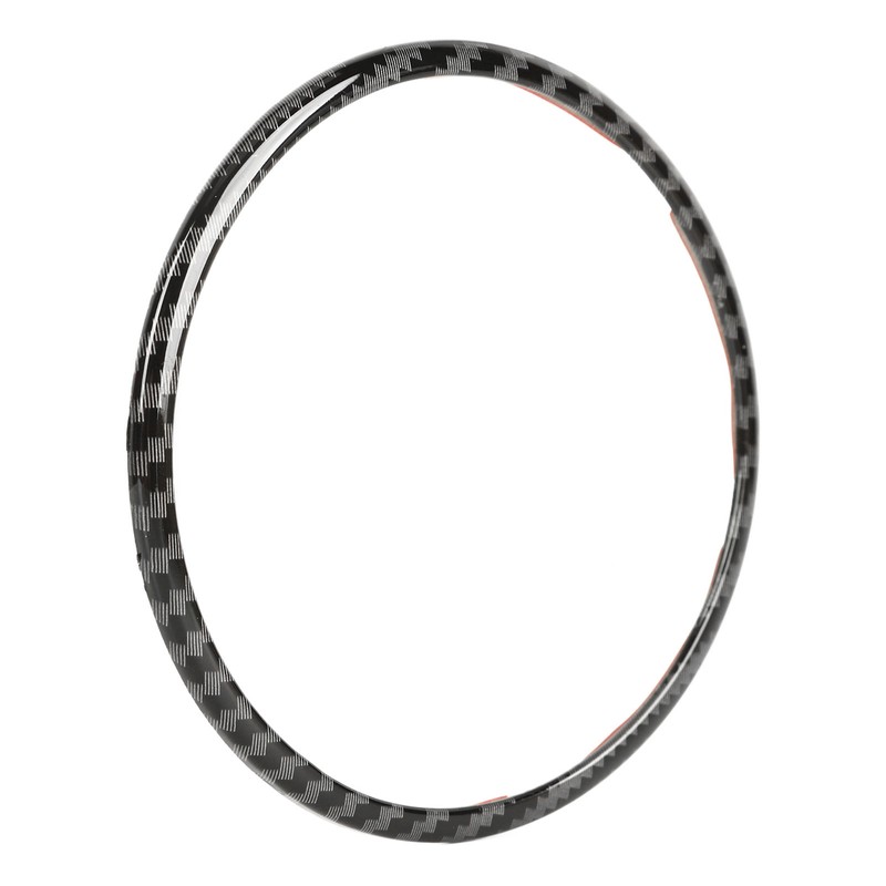 Steering Wheel Emblem Ring Carbon Fiber Look Simple Cool Replacement