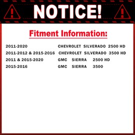 Geekstop - Sensor de velocidad de rueda delantera ABS compatible con Chevy Silverado 2500 HD 2011-2016, Chevy Silverado 3500 HD 2011-2012/15-16, GMC Sierra 3500 HD 2011/15-20, GMC Sierra 2500 HD