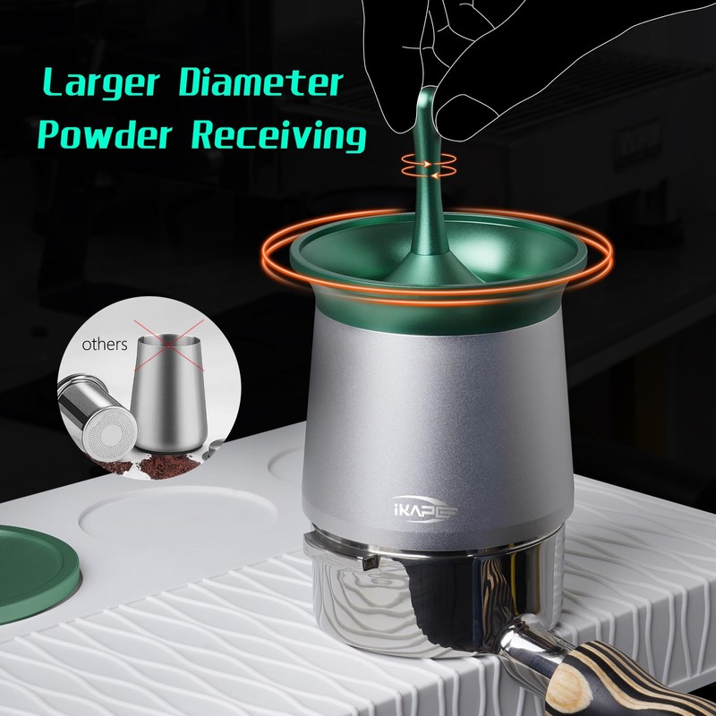 IKAPE 54mm Espresso Powder Receiver Cup, Coffee Powder Receiver Container,