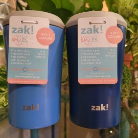 Zak 2 Zak 13oz Slim Can Cooler Dodgers Blue Navy Tumbler Bottle Stainless Steel Set