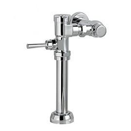 American Standard 6047.122.002 Exposed Manual Flowise 1-1/2-Inch Top Spud 1.28 Gpf Toilet Bowl Flush Valve, Polished Chrome