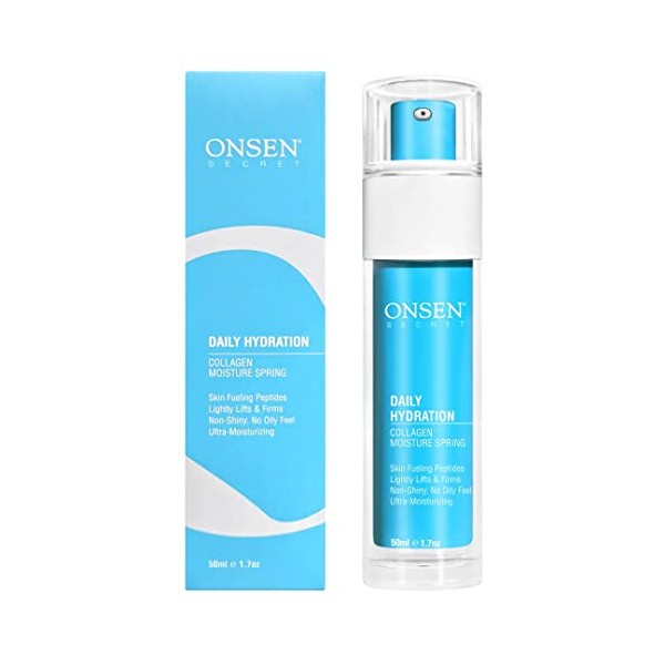 Onsen Secret Anti Aging Face Moisturizer Cream All Natural Skin Lotion Organic Daily Hydration, Day & Night Anti Wrinkle Collagen Moisturizing for Women (50 ml)