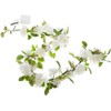 Wilton Lighted White Rose Garland