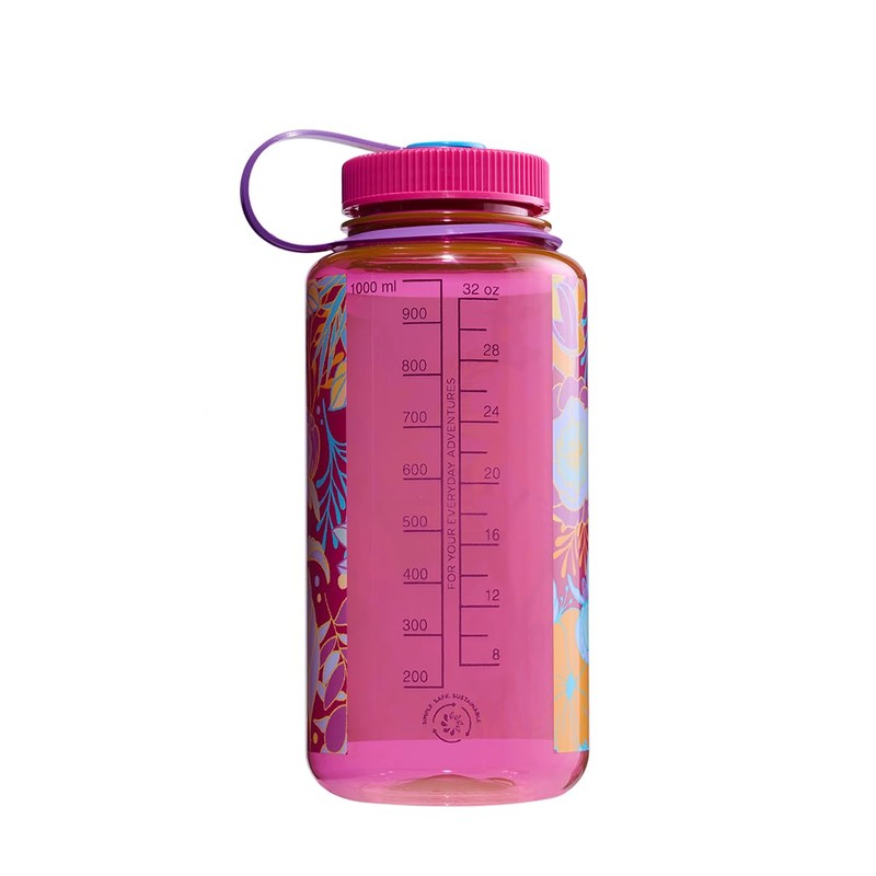 Nalgene Water Bottle 'WH Sustain' – 1 Litre Botanical Florals