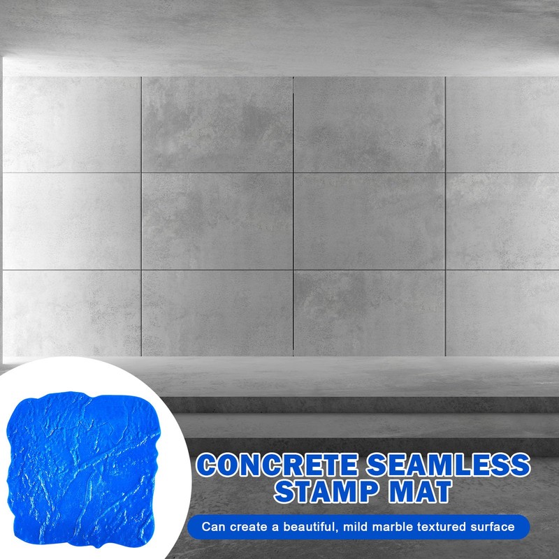 Gisafai 1 Pcs Concrete Stamps Mat Set Concrete Texturing Skin
