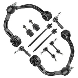 10pc Front Upper Control Arms Suspension Kit Fit for 2004-2006 Ford Expedition Lincoln Navigator with Lower Ball Joints Tie Rods Sway Bars