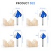 1/4 Inch Shank 90 Degree V Groove Router Bit Set