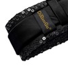 DiBanGu Mens Sequin Skinny Tie and Pocket Square Set,Shiny Solid