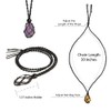 Anjiucc Natural Raw Gemstone Crystal Pendant Necklace Stone Holder Necklace