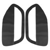 X AUTOHAUX Pair Black Microfiber Leather Door Panel Insert Cards