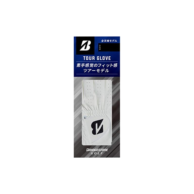 Bridgestone Tour GLOVE GLG12 Men's Golf Gloves, White, 9.4 inches