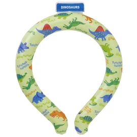 Skater NCL2-A Cooling Ring Reusable Neck Cooler Large Size Adult Women Men Dinosaurus Picture