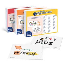SnapWords® Math Vocabulary Kit | Multisensory | Kinesthetic | ESL | ELL Sight Word Flash Cards