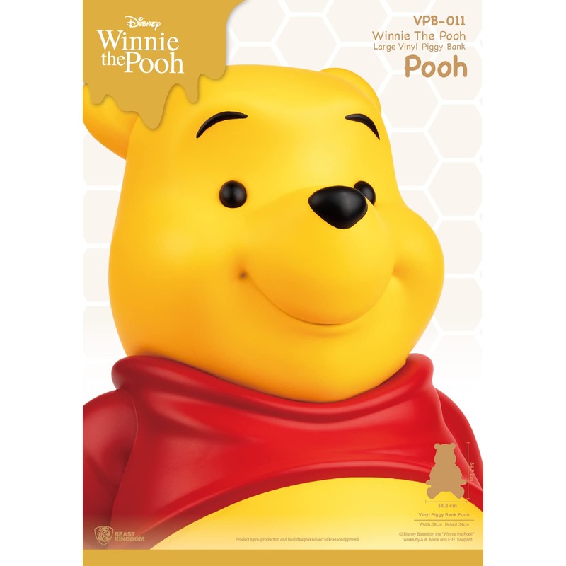 Winnie The Pooh Large Vinyl Bank Multicolor