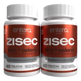 Zisec Zinc Selenio 120 Tabletas Veganas Sabor Inmunidad