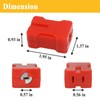 10Pcs 7397 Electrical Plug Lockout Device with 2 Keys, Fits