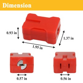 10Pcs 7397 Electrical Plug Lockout Device with 2 Keys, Fits for Standard 2&3 Pronged Plugs, Safety Assurance Device