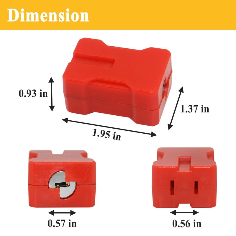10Pcs 7397 Electrical Plug Lockout Device with 2 Keys, Fits
