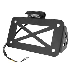WingFly Motorcycle License Plate Holder - License Plate Holder for LED Tail Light, Side Mount for Motorcycles, Sports Bikes, Cruisers etc