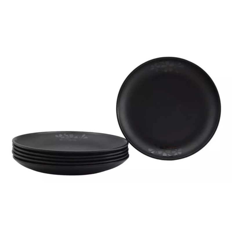 Anforama- Tab & Kit Set Juego Platos Redondos Melamina Moderna