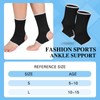 Haysandy 4 Pieces/ 2 Pair Kids Ankle Support Brace Elastic