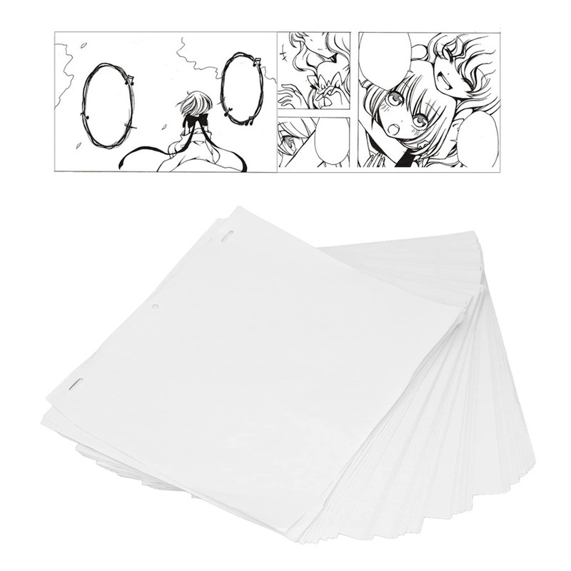 Jeanoko Blank Flip Book Paper with Holes, 200 Sheets Animation