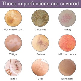 KUIRUNRX® Tattoo Cover Cream, Body Coverage Tattoo Cover Up Makeup, Leg and Body Scar Cover Make-up, All-Over Complexion Perfector (Natural, 74 ml)