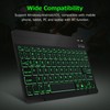 10 inch Wireless BT Keyboard Ultra-thin Rechargeable BT Keyboard Three-system