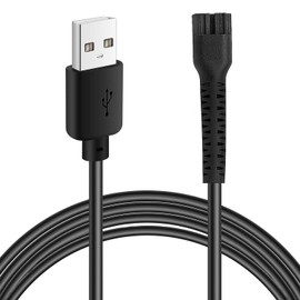 Anrom Replacement Charger Cord USB for Wahl Clipper, 2m/6.6FT Charging Cable for Wahl Magic Senior Detailer Legend Cordless Clippers, for Finale & Vanish Shaver #8164/8173/8591/8148/8504/8171/1919