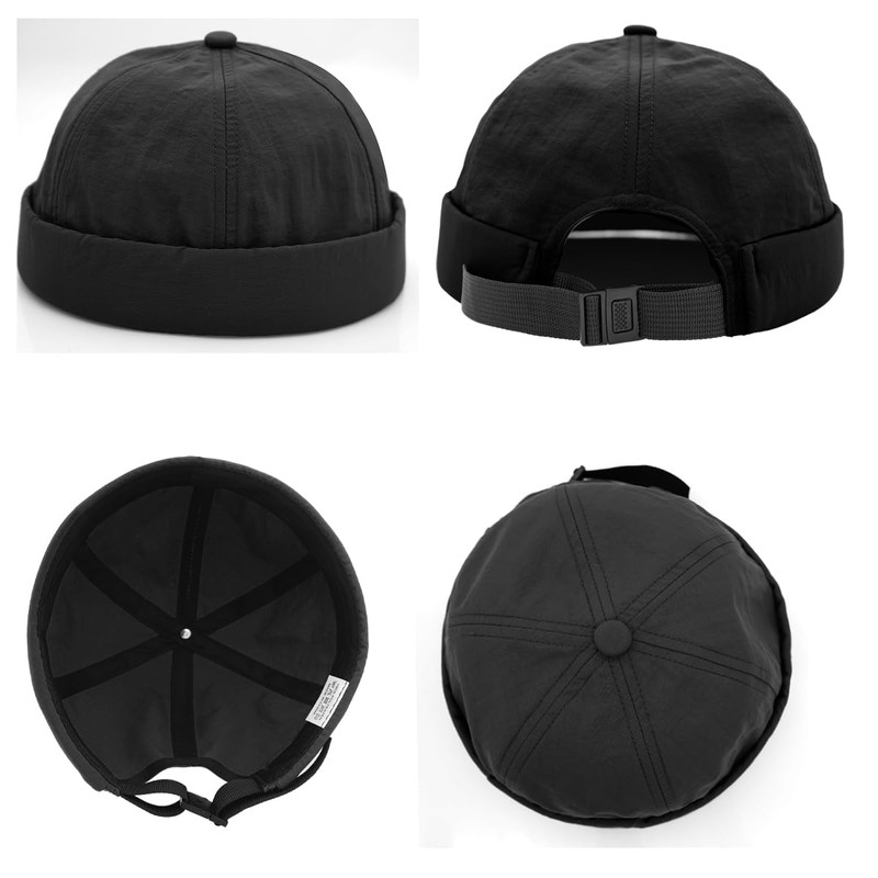 Rumnoke Quick Dry Docker Caps for Men Brimless Cap Sailor