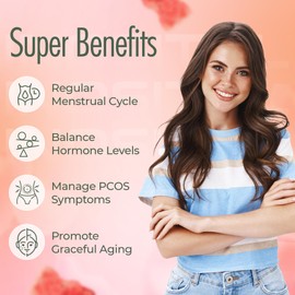 OMNICOAST GOODS, OCG Myo-Inositol & D-Chiro Inositol Gummies with Ashwagandha | PCOS Support | Ovulation & Mood Support, 40:1 Ratio Inositol for Hormone Balance, Sugar-Free, Non-GMO (60 Gummies)