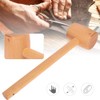 2PCS Wooden Mallet Hammer, Mini Wooden Crab Mallets Hand Craft
