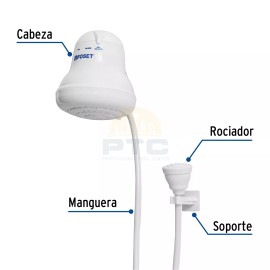 Foset REGEL-4 4-Temperature Electric Shower, 5-3/8", White
