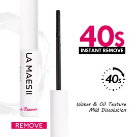 Eyelash Glue Remover 5ML Cluster Lash Remover for Individual Lashes,Lash Glue Remover Mascara Clear Oil Self Use at Home