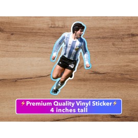 Maradona Diego Maradona D10S Boca Premium Sticker 3in Calcio Napoli Argentina Futbol