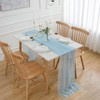 Aoksunova Table Runner, Blue Chiffon Table Runner, Tulle, 300 x