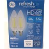 ge 31508 Clear Finish Daylight HD 60w Dimmable Pack 2