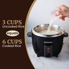 Elite Gourmet ERC006SS 6-Cup Electric Rice Cooker with 304 Surgical