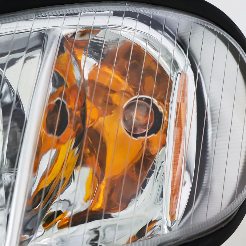Left Set Headlights Fit For 2004-2013 Freightliner M2 Replacement Headlamp