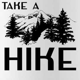 CafePress Take A Hike Water Bottle 1.0L (34 oz) Stainless Steel Water Bottle
