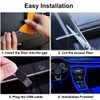 EL Wire Interior Car LED Strip Lights, 16.5FT USB Neon