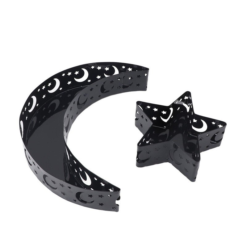 Ramadan Dessert Tray Iron Reusable Large Capacity Moon Star Shaped