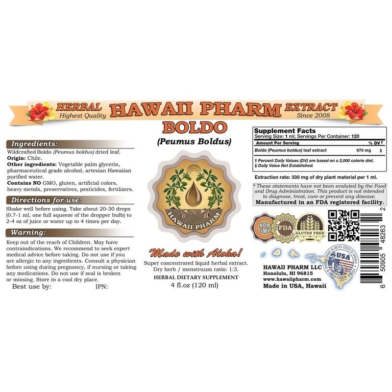 Boldo (Peumus boldus) Liquid Extract 2 oz
