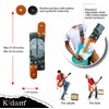 Kidam Printed Guitar Strap with Leather Ends, Rock Style for