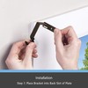 Kenney Fast Fit 5/8" No Measure Curtain Rod Brackets, Oil